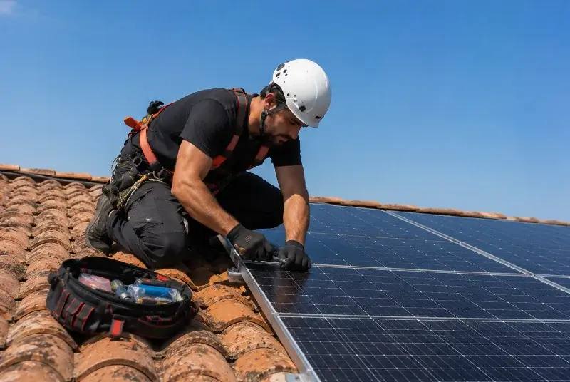 Maintenance et monitoring de panneaux solaires à Misérieux