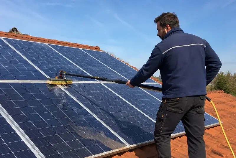 Nettoyage et entretien de panneaux solaires à Misérieux
