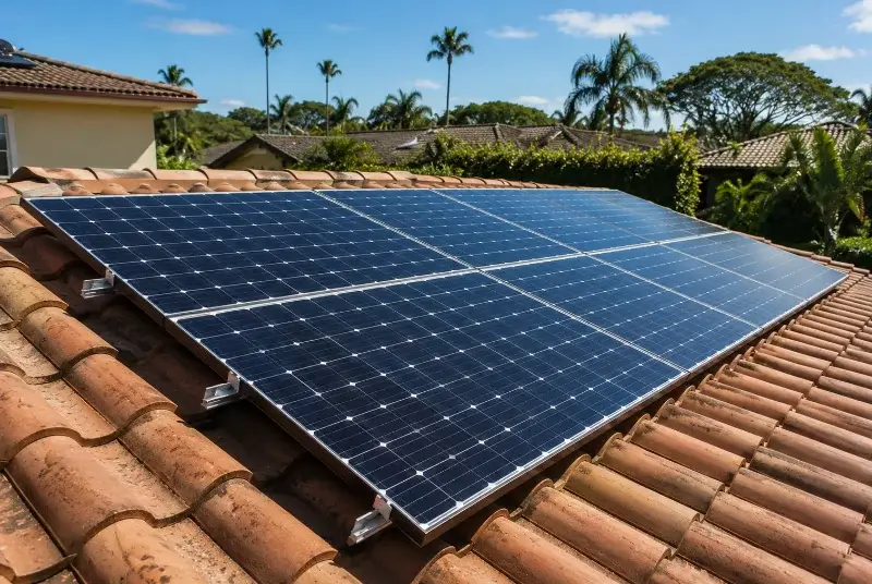 Installation de panneaux solaires à Misérieux